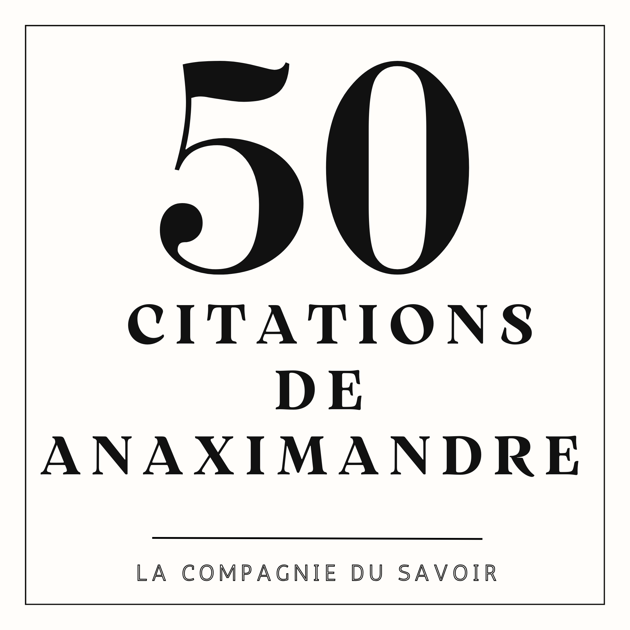 50 citations d'Anaximandre