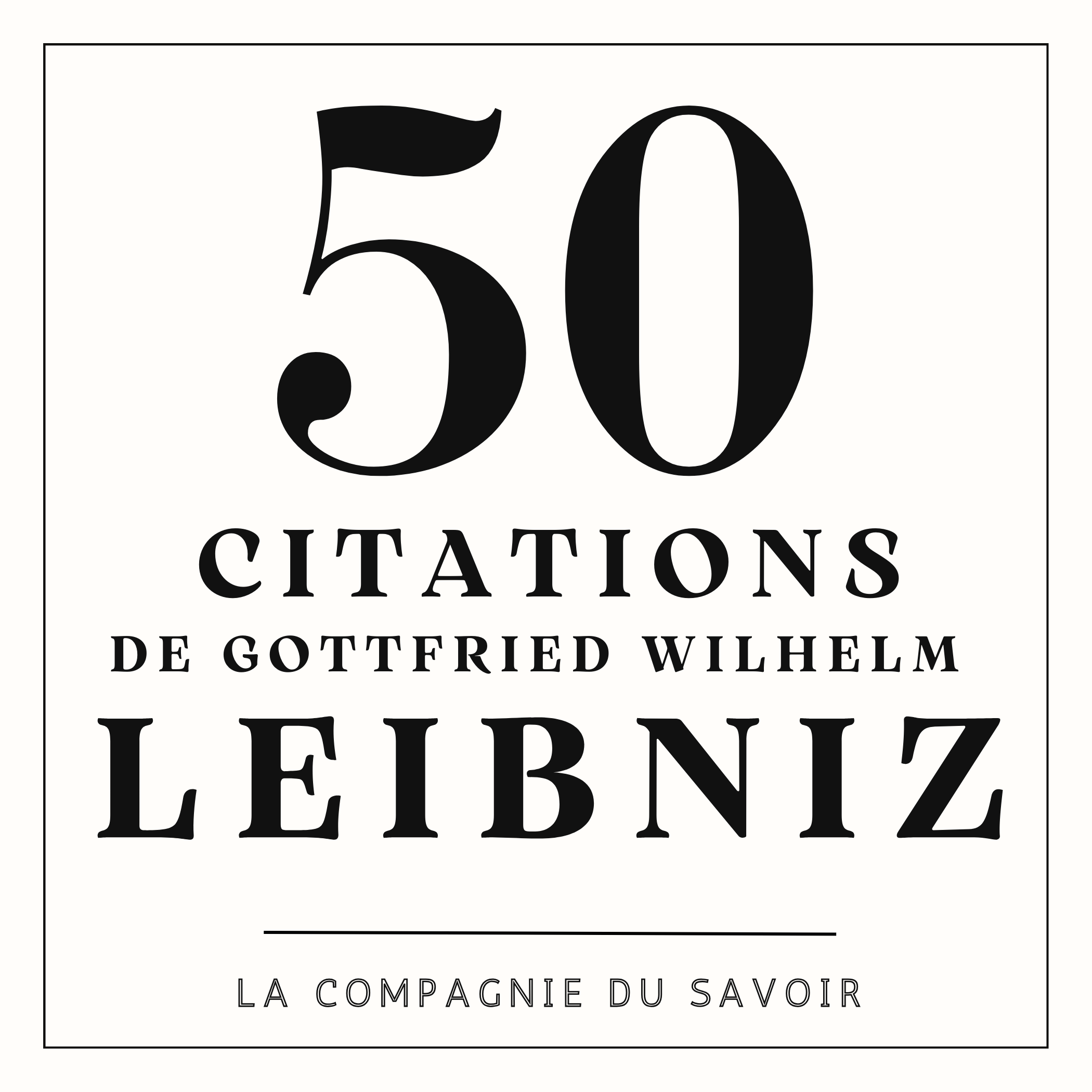 50 citations de Leibniz