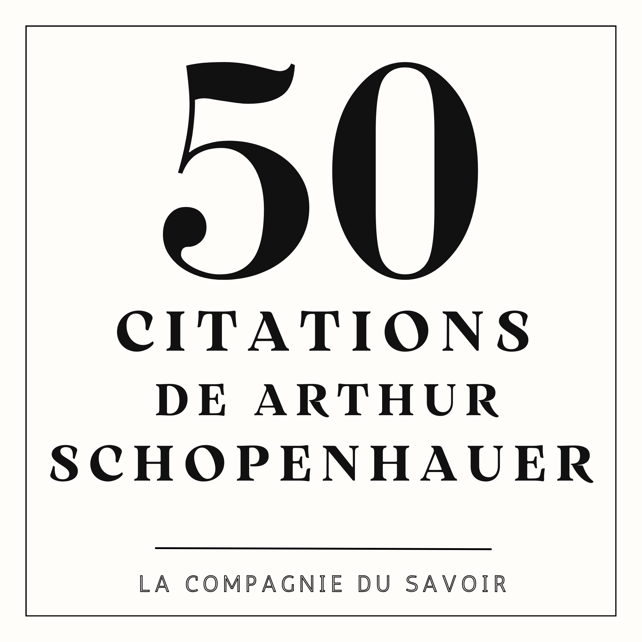 50 citations de Schopenhauer