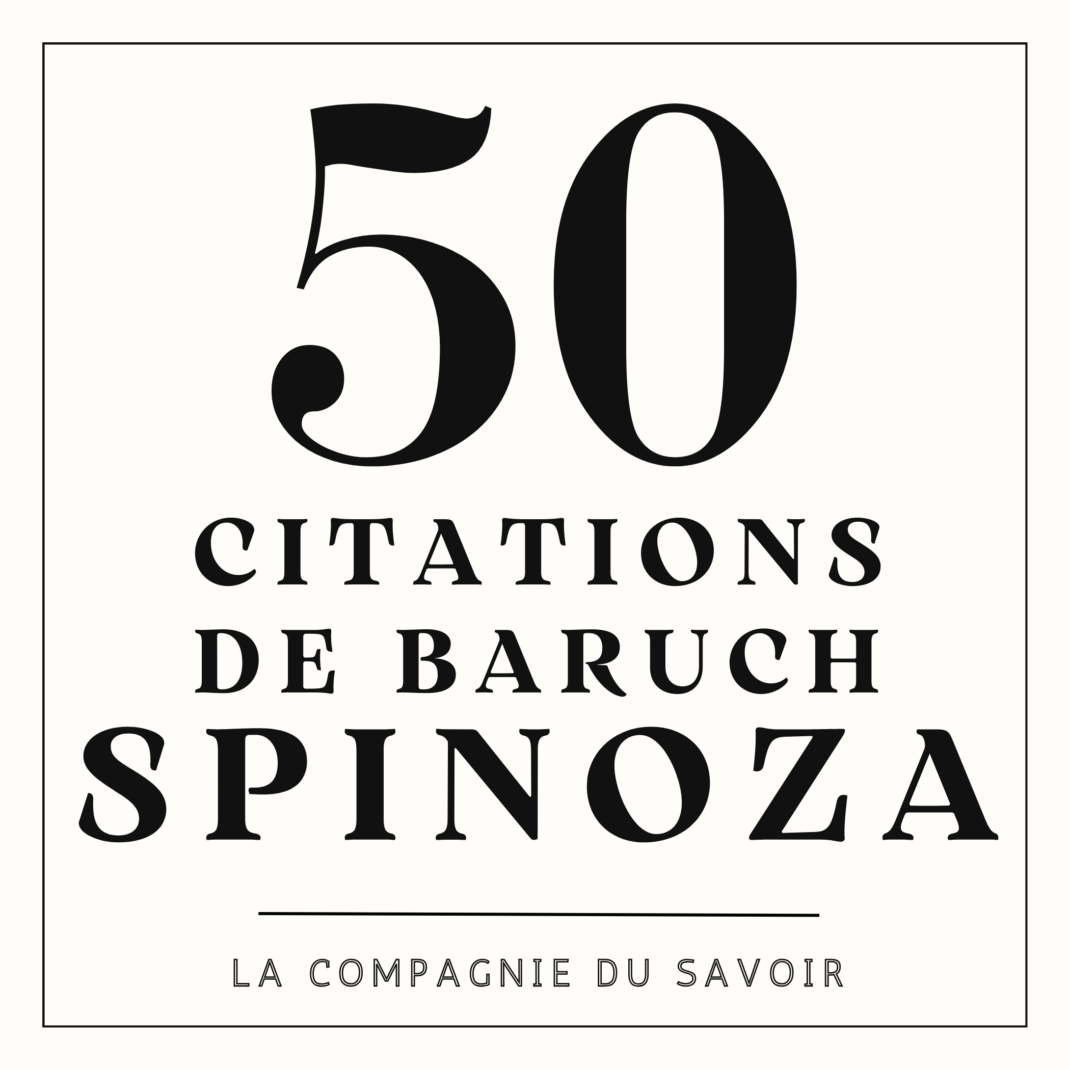 50 citations de Spinoza
