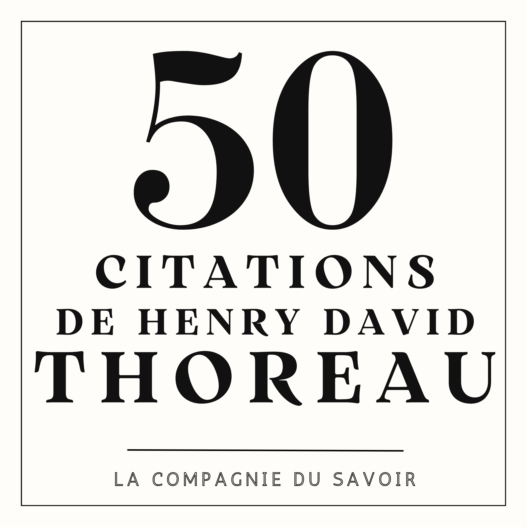 50 citations de Thoreau